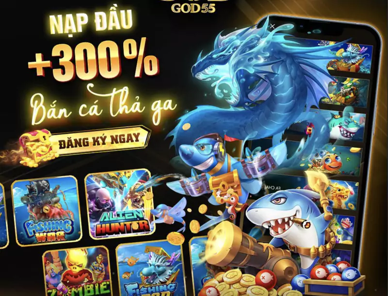 Sòng bạc God55 đa dạng trò chơi với vô vàng ưu đãi khủng