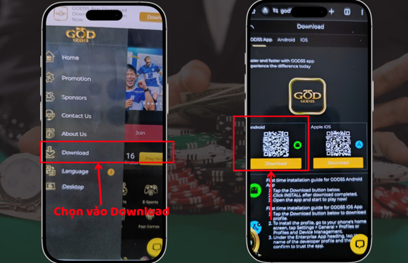 tải app god55 cho android