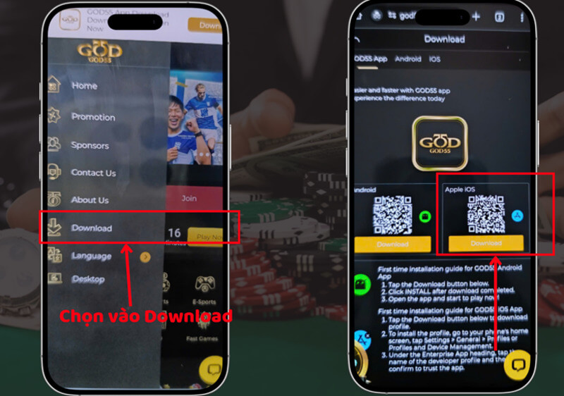 Tải app god55 nhanh chóng trong 2 phút